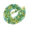 Baking Paint Crackle Glass Beads Strands GLAA-Q106-03A-20-2