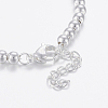 304 Stainless Steel Ball Chain Bracelets BJEW-I252-11S-3