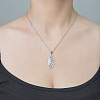 201 Stainless Steel Sun Pendant Necklace NJEW-OY002-14-2