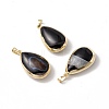 Natural Black Agate Pendants G-I323-04LG-06-1