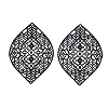 430 Stainless Steel Filigree Pendants STAS-S108-12A-2