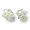 Gradient Color Transparent Hand-drawed Acrylic Beads TACR-P012-01B-01-2
