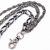 Alloy Three-Tiered Chain Belts AJEW-H011-13-4
