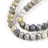 Ombre Effect Dyed Glass Beads Strands X-GLAA-C023-02-C11-A-3