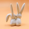 Porcelain Rabbit Sculpture Display Decorations PW-WG617B0-01-2