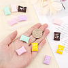 CHGCRAFT 6Pcs 6 Colors Food Grade Eco-Friendly Silicone Beads SIL-CA0001-78-3