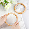 SUPERFINDINGS 2Pcs Wooden Bag Handles FIND-FH0004-62-3
