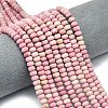 Natural Rhodonite Beads Strands G-P575-A18-6x4mm-1