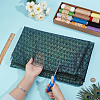 2 Yards Laser Polyester Imitation Peacock Feather Fabric DIY-PH0038-39C-3