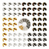 480Pcs 6 Colors Iron Crimp Beads Covers IFIN-PJ0001-01-1