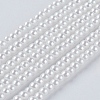 Eco-Friendly Dyed Glass Pearl Round Beads Strands HY-A002-3mm-RB001-1