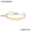 304 Stainless Steel Cuff Bangles STAS-OY006-81G-2-2