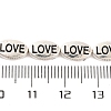 Oval with Word Love Tibetan Style Alloy Bead Strands X-TIBEB-O007-24-LF-4