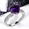 Brass Micro Pave Cubic Zirconia Finger Rings for Women FS-WGC99AF-26-1