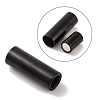 304 Stainless Steel Magnetic Clasps with Glue-in Ends STAS-K006-07D-1