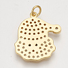 Brass Cubic Zirconia Pendants & Stud Earrings & Adjustable Rings Jewelry Sets SJEW-S043-04-7