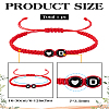 1Pc Adjustable Nylon Cord Braided Bracelets for Women Men BJEW-LP0001-31B-D-2
