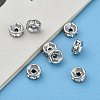 316 Surgical Stainless Steel Rhinestone Spacer Beads X-STAS-L285-001P-02-5