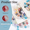 130Pcs Transparent Resin Beads RESI-PA0001-48-2