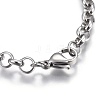 Tarnish Resistant 304 Stainless Steel Rolo Chain Bracelets BJEW-L634-03A-P-3