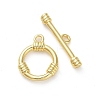 Brass Toggle Clasps KK-M314-05G-4