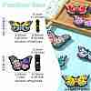 10Pcs 10 Styles Butterfly with Flower Food Grade Eco-Friendly Silicone Beads SIL-CJ0002-99-8