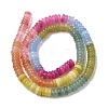 Cherry Quartz Glass & Dyed Natural White Jade & Green Aventurine Beads Strands G-H333-02C-4