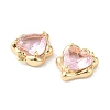 Brass Micro Pave Cubic Zirconia Charms LS-KK-L208-06G-02-3