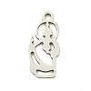 Non-Tarnish 201 Stainless Steel Pendants STAS-M015-04P-1