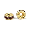Brass Grade A Rhinestone Spacer Beads RSB034NF-16G-4