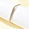 304 Stainless Steel Rhinestone Link Bracelets BJEW-P369-01G-1