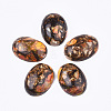 Assembled Synthetic Imperial Jasper and Bronzite  Cabochons X-G-S329-080H-1