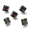 Cubic Zirconia Pointed Back Cabochons ZIRC-H108-10B-001VR-2