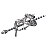 Tibetan Style Alloy Hair Sticks PW-WGAED14-02-1