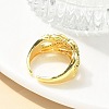 304 Stainless Steel Criss Cross Rings RJEW-B109-08G-02-3