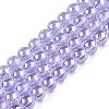 Electroplate Transparent Glass Beads Strands X-GLAA-T032-T6mm-AB01-1