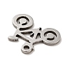 201 Stainless Steel Pendants STAS-A066-05P-4