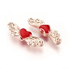 Rose Gold Plated Alloy Beads ENAM-L013-001RG-AAA-2