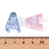 UV Plating Transparent Acrylic European Beads OACR-M027-02A-4