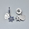 Antique Silver Plated 925 Sterling Silver European Dangle Charms STER-L060-36A-AS-2