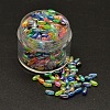 AB Color Plated Rice Electroplated Eco-Friendly Transparent Acrylic Beads PACR-I002-M-1