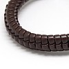 Trendy Unisex Casual Style Leather Wrapped PU Leather Bracelets BJEW-L308-15-2