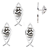 4Pcs 304 Stainless Steel Lapel Pin Backs for Clothes Backpack JEWB-FH0002-11P-1