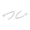 Tarnish Resistant 316 Stainless Steel Earrings Finding STAS-B025-01P-2