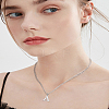 1Pc 304 Stainless Steel Letter Pendant Necklaces NJEW-LP0001-33A-P-4