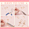 80Pcs 304 Stainless Steel Leverback Earring Findings STAS-ME0001-25G-4