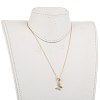 Brass Micro Pave Clear Cubic Zirconia Lariat Necklaces NJEW-JN03010-01-5