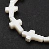 Natural White Shell Beads Strands SSHEL-F0812C-2