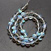 Synthetic Moonstone Beads Strands G-F143-8mm-03-2