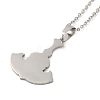Non-Tarnish 201 Stainless Steel Pendant Necklaces LS-NJEW-G118-04P-2